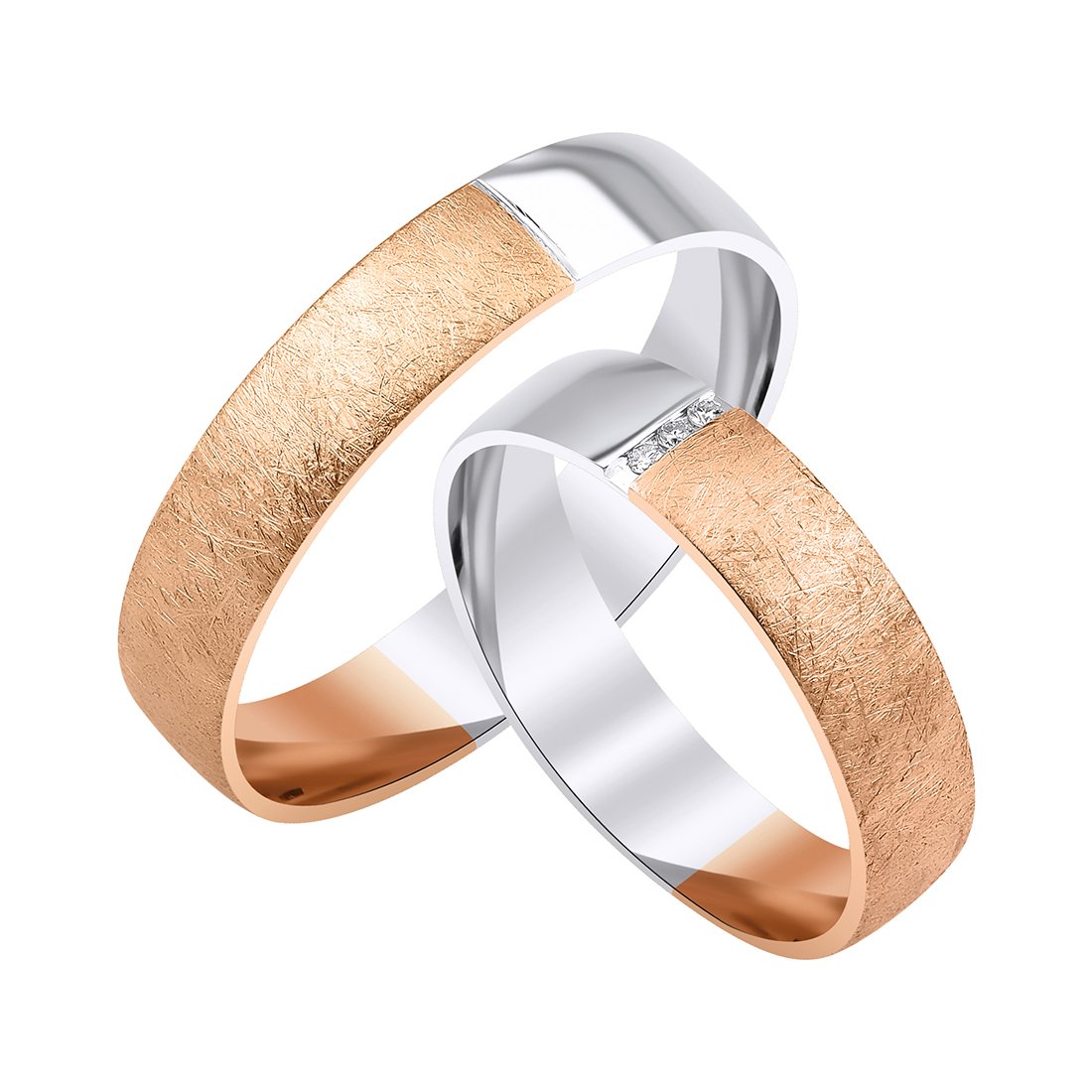 0,02 Karat Pırlantalı Alyans
