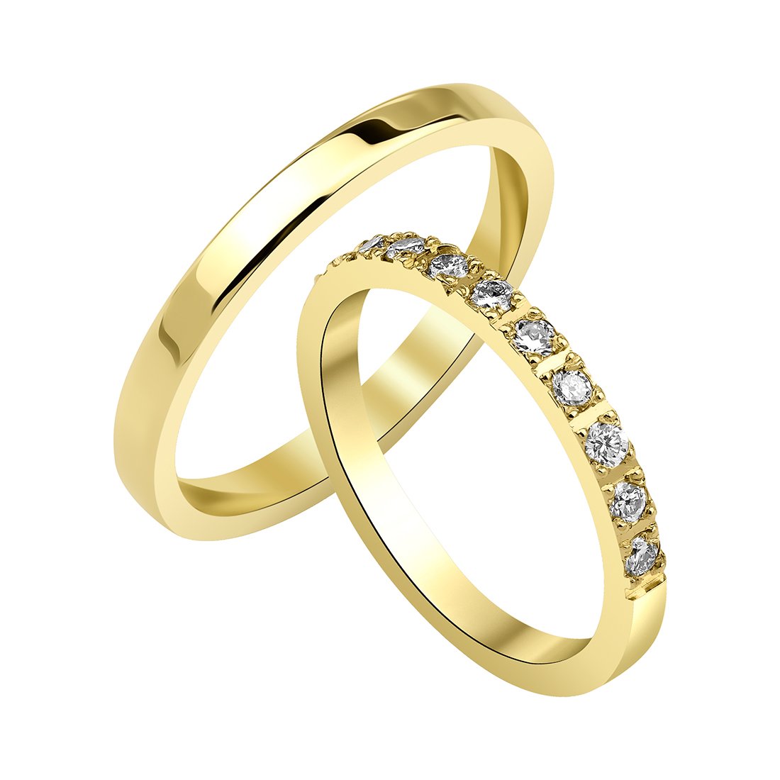 0,25 Karat Pırlantalı Alyans