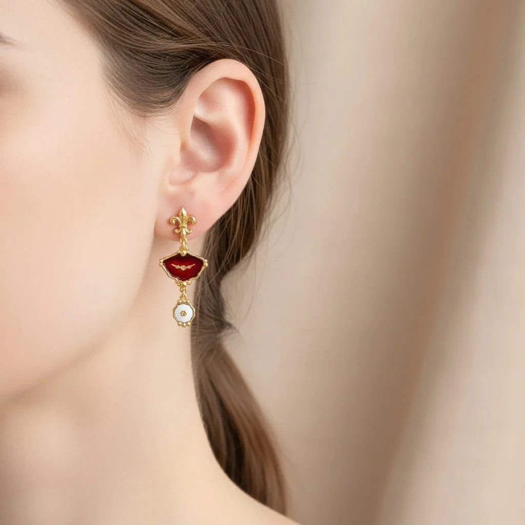 Özel Tasarım Mineli Küpe