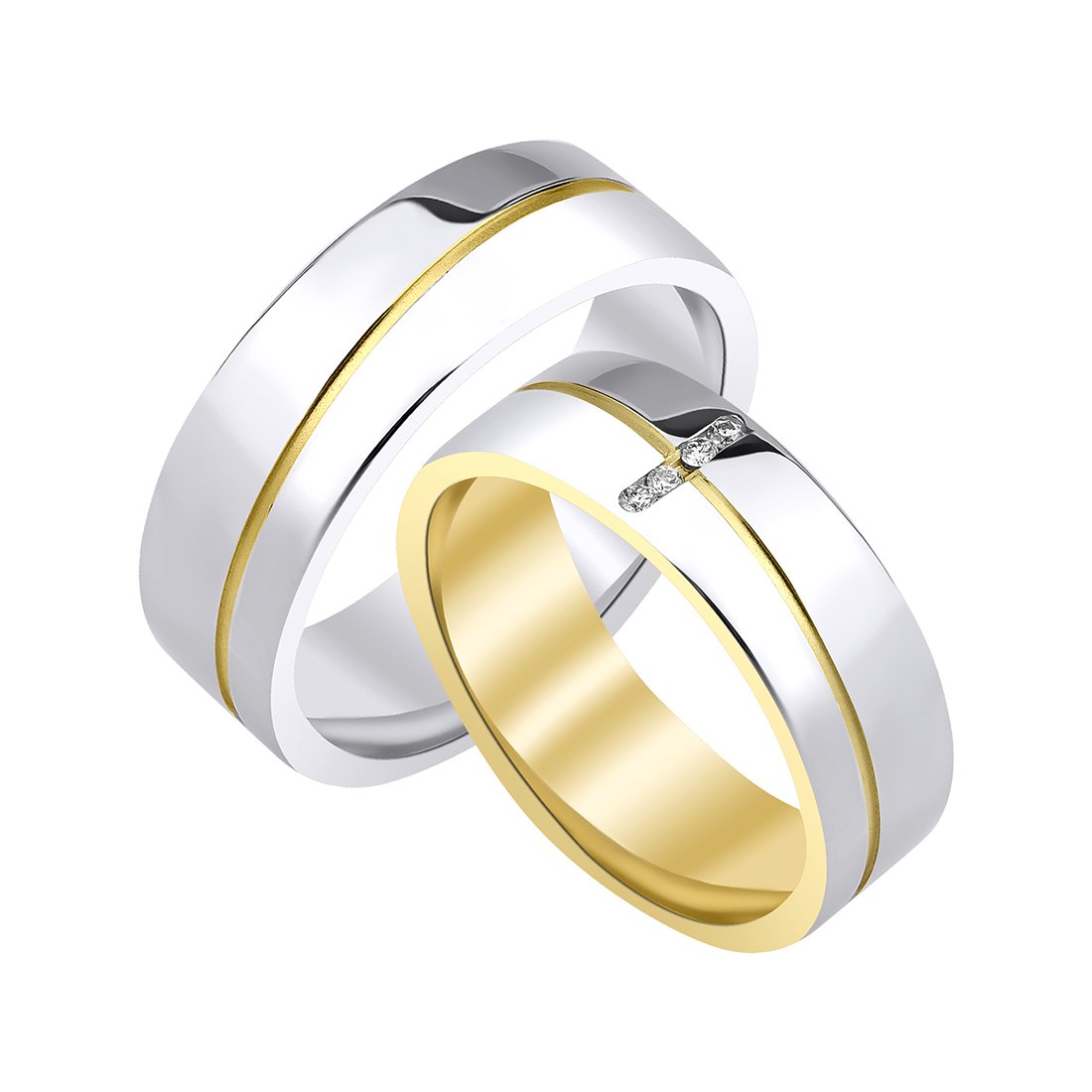0,03 Karat Pırlantalı Alyans