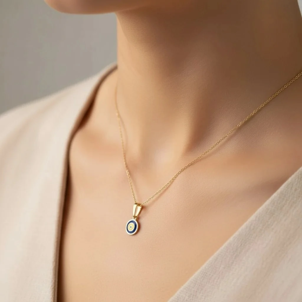 Nazar Mineli Kolye Ucu