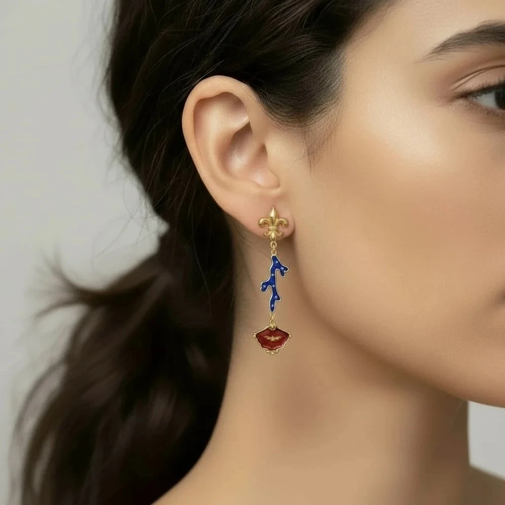 Özel Tasarım Mineli Küpe