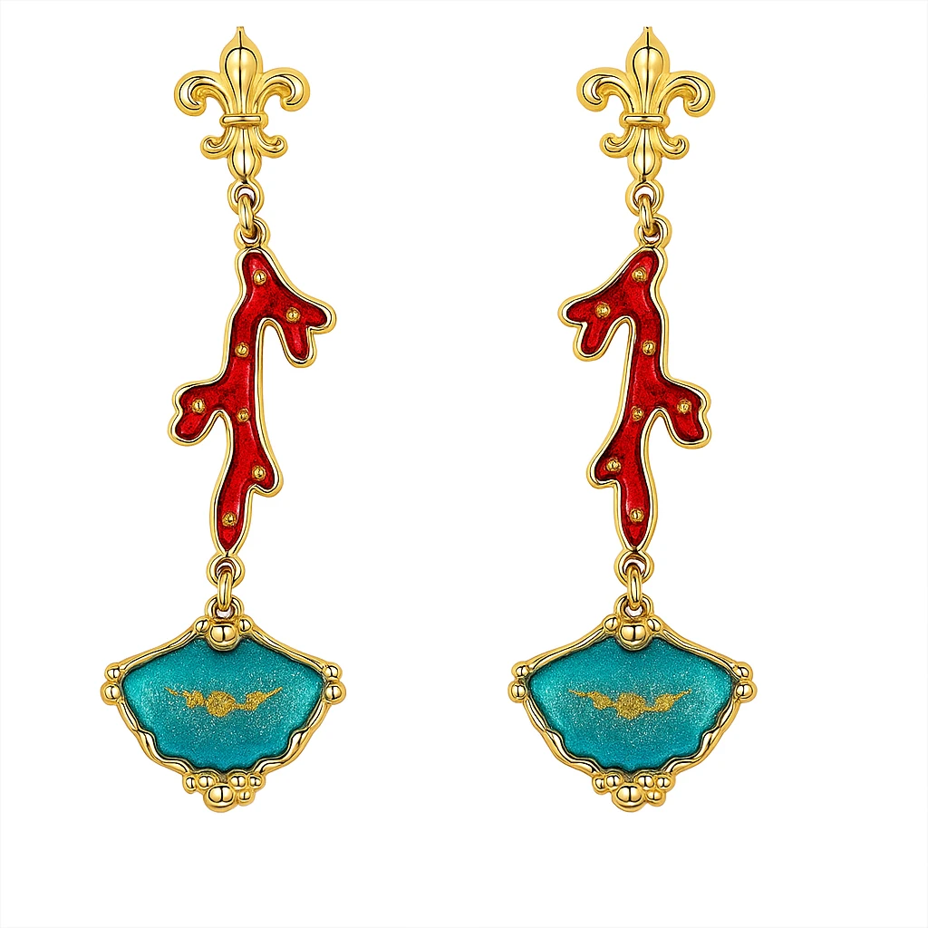 Özel Tasarım Mineli Küpe