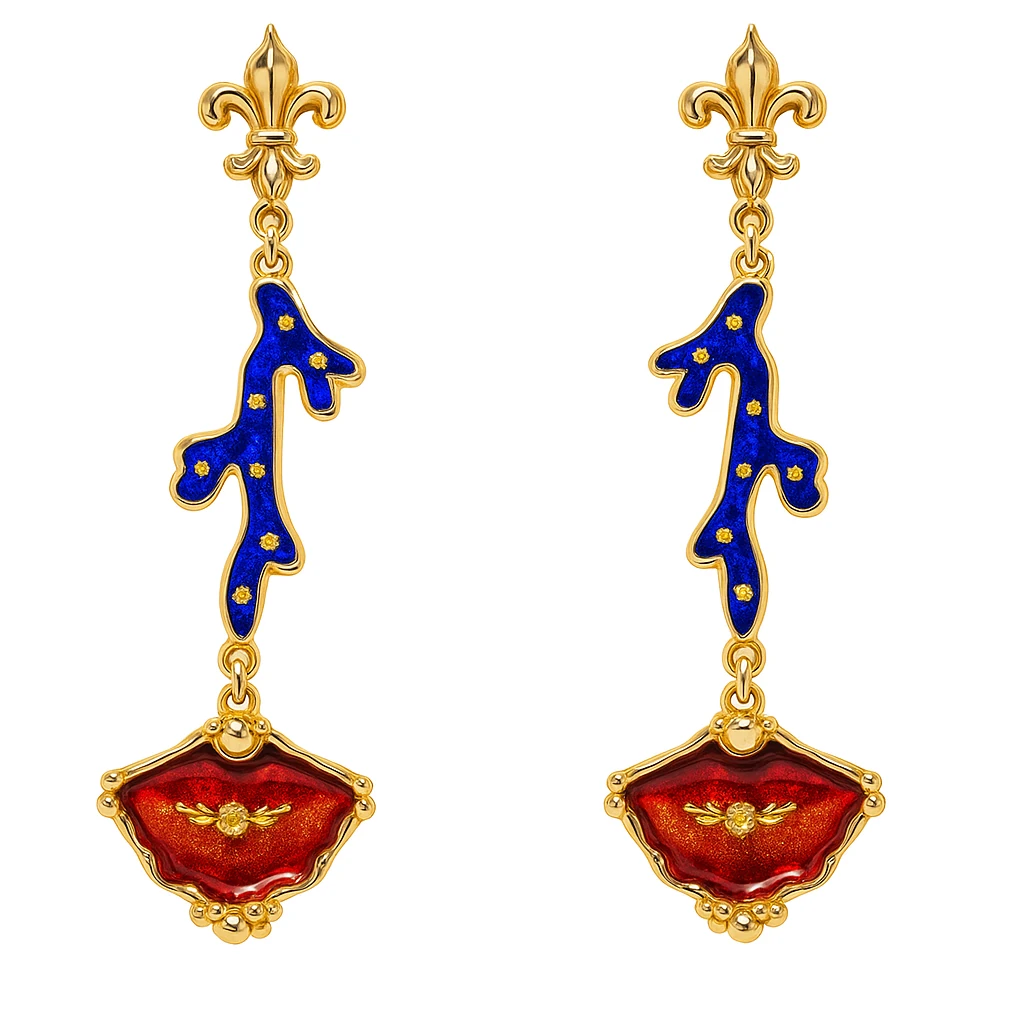 Özel Tasarım Mineli Küpe