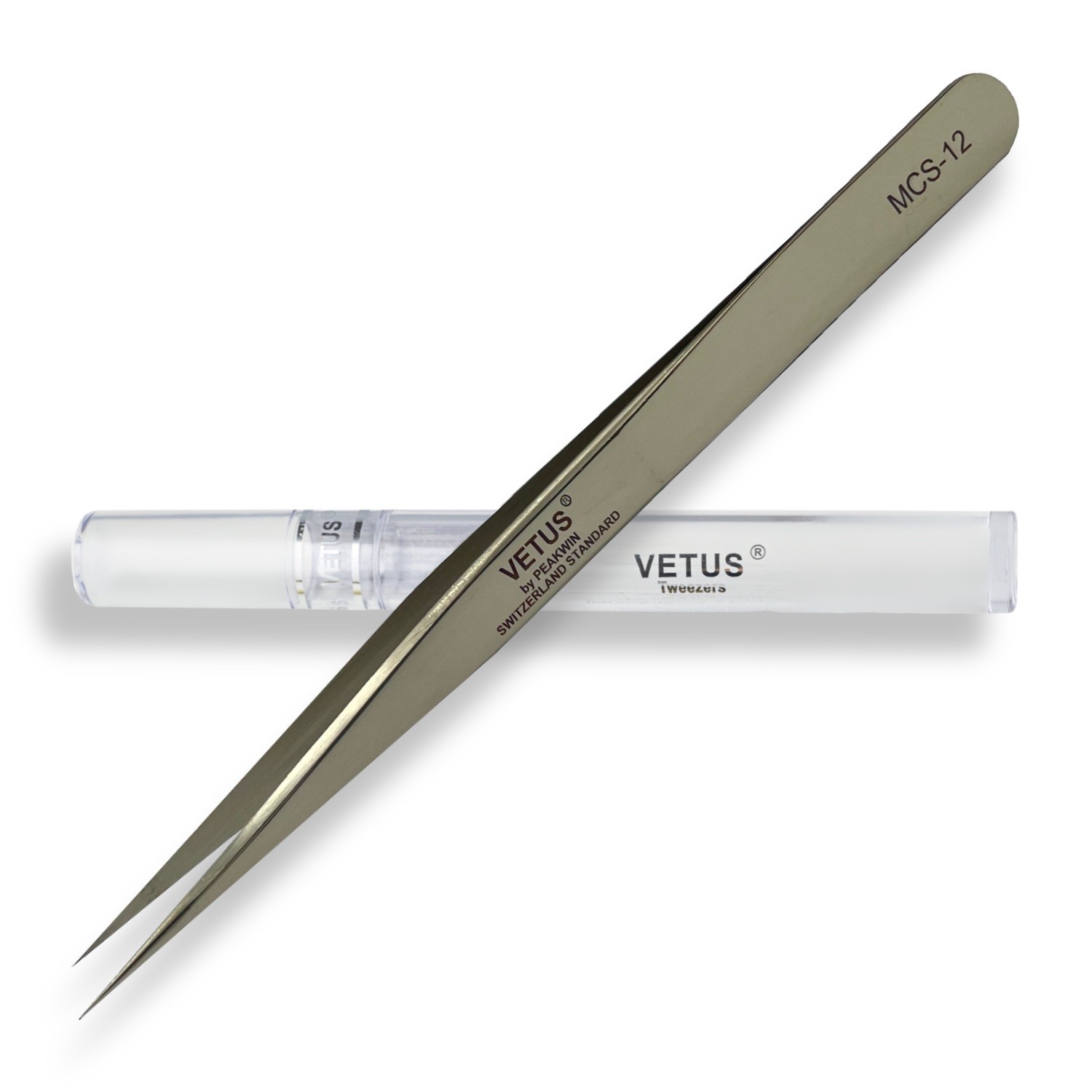 VETUS Wimpern Pinzetten für die Wimpernverlängerung und Volumentechnik 5 Farben