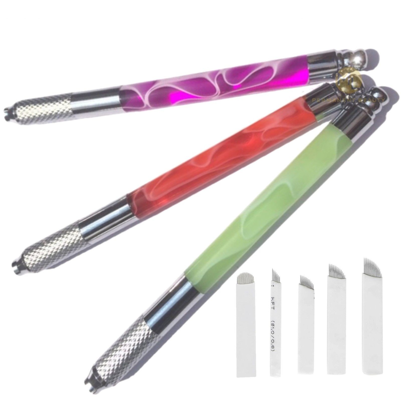 P-Beauty Microblading Pen 3 Farben + Nadel Set 