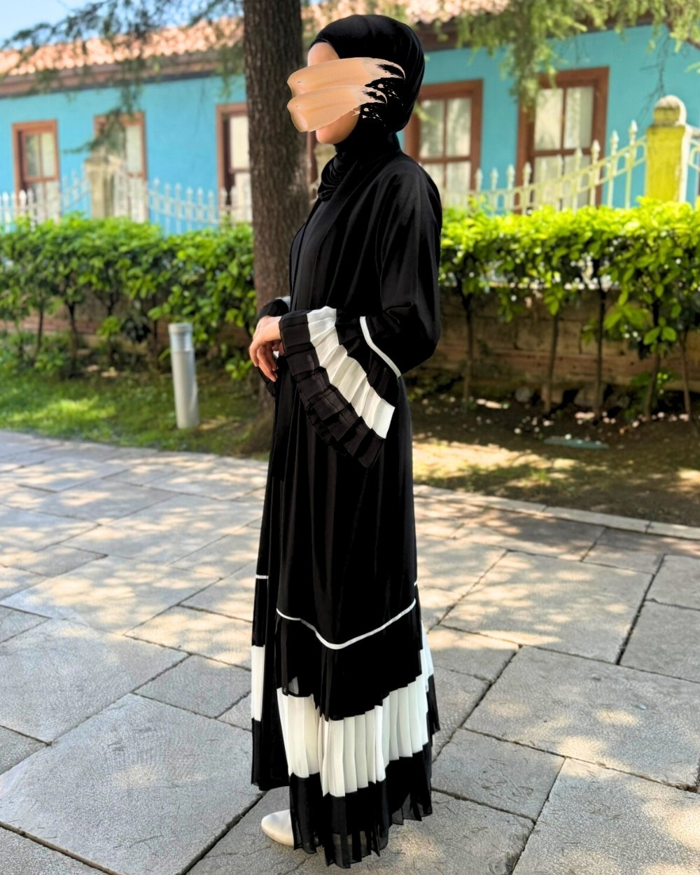 Duble Krep Tesettür Abaya- Standart Beden