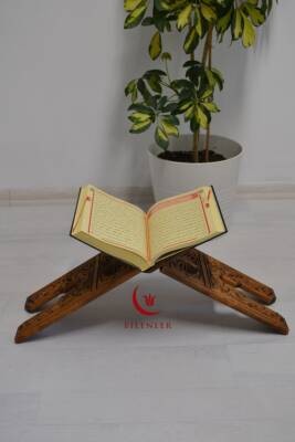 Kur’an-ı Kerim Rahlesi Selçuklu Desenli – Büyük Boy (18X65cm) Oyma İşçilikli