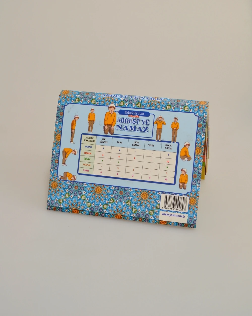 3 Boyutlu Abdest ve Namaz Öğreten Kitapçık Erkek Çocuklar İçin – Eğitici İslami Çocuk Kitabı