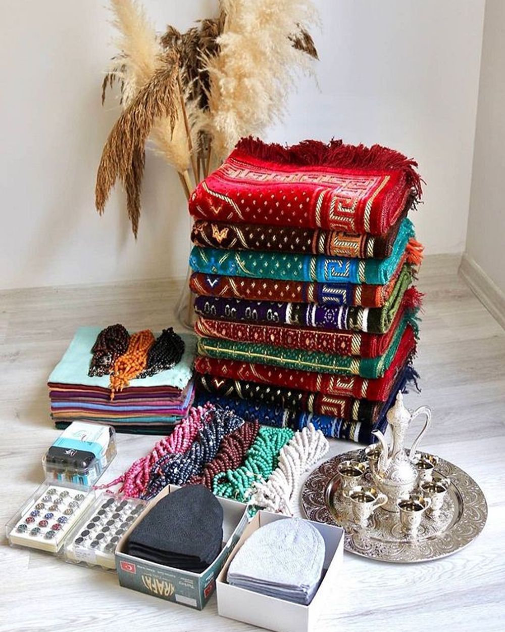 Hac ve Umre Hediyelik Seti 20 Kişilik Kadife Model-2