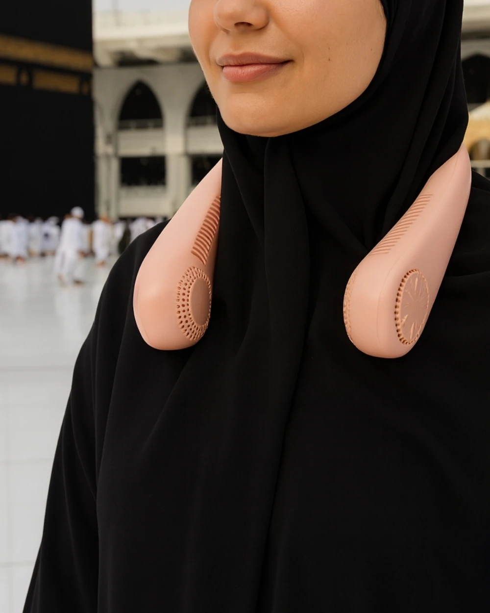 Boyun Fanı Hac ve Umre Uyumlu Taşınabilir Şarjlı – Sessiz, Hafif, 3 Kademeli Serinletici Yaz Fanı