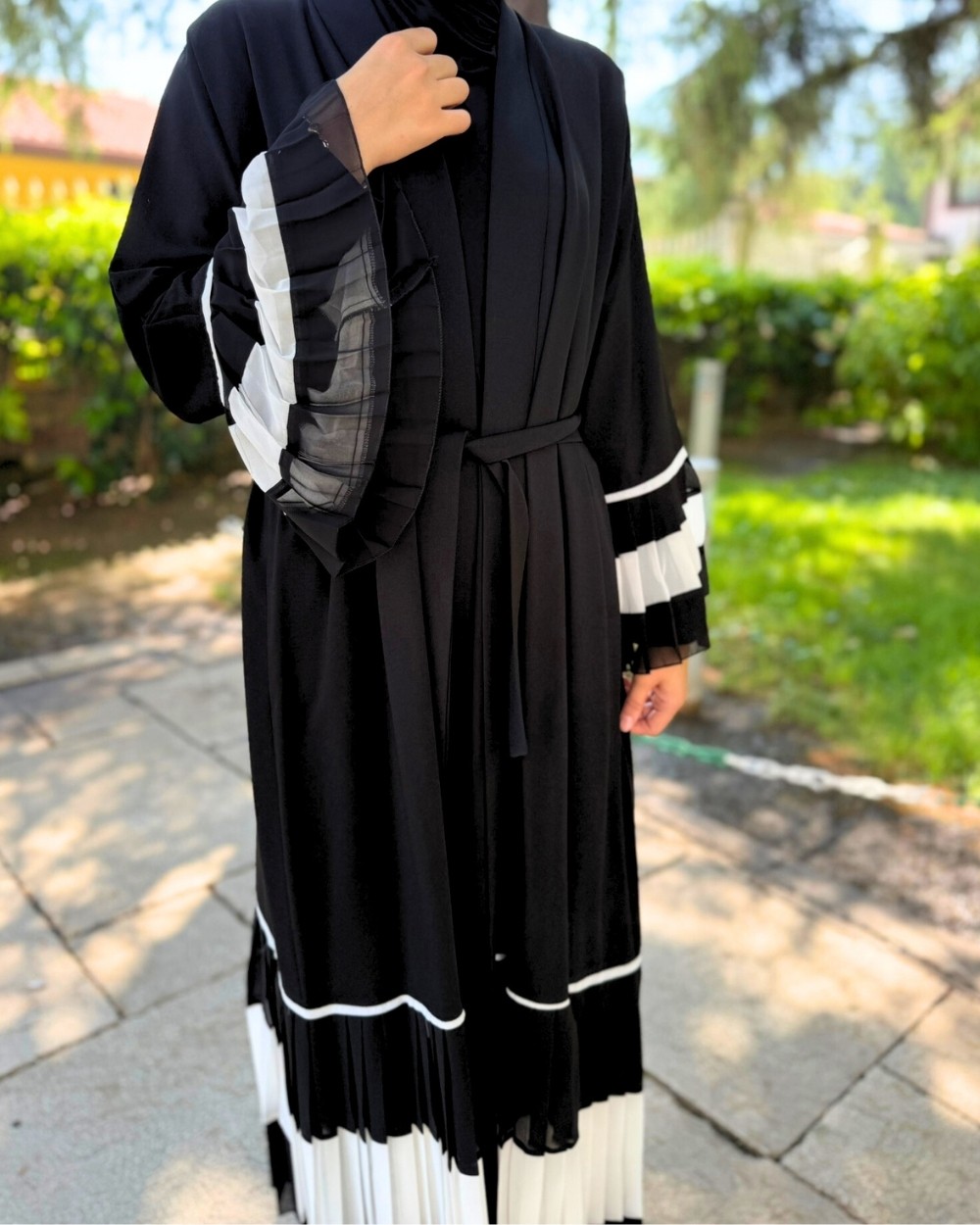 Duble Krep Tesettür Abaya- Standart Beden
