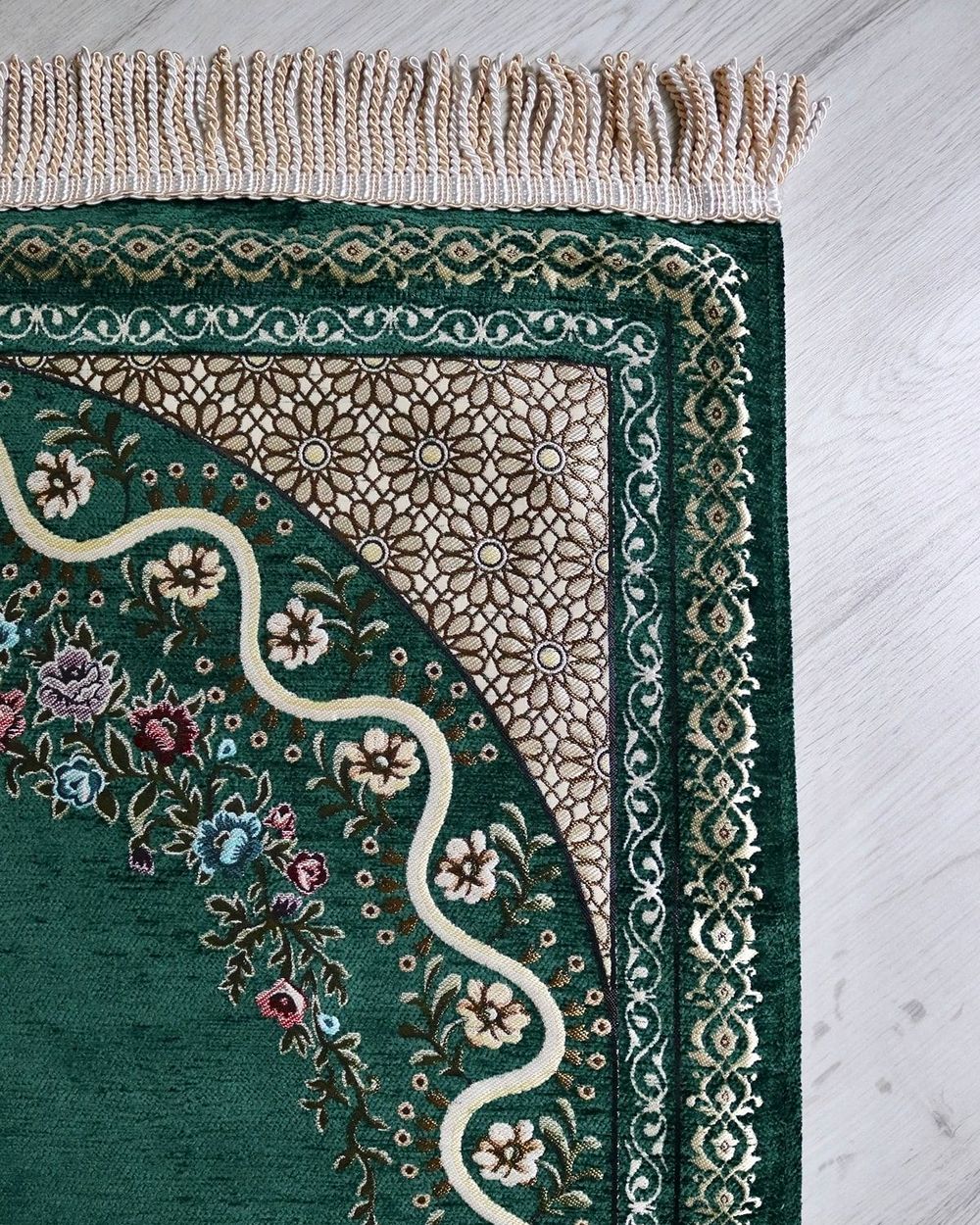 Erkekler için Astarlı Seccade Takke Tesbih Hediyelik Set- Özel Kutulu Hediyelik Çeyizlik Set