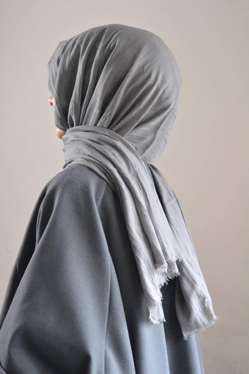 Bambu Kraş Şal Gri
