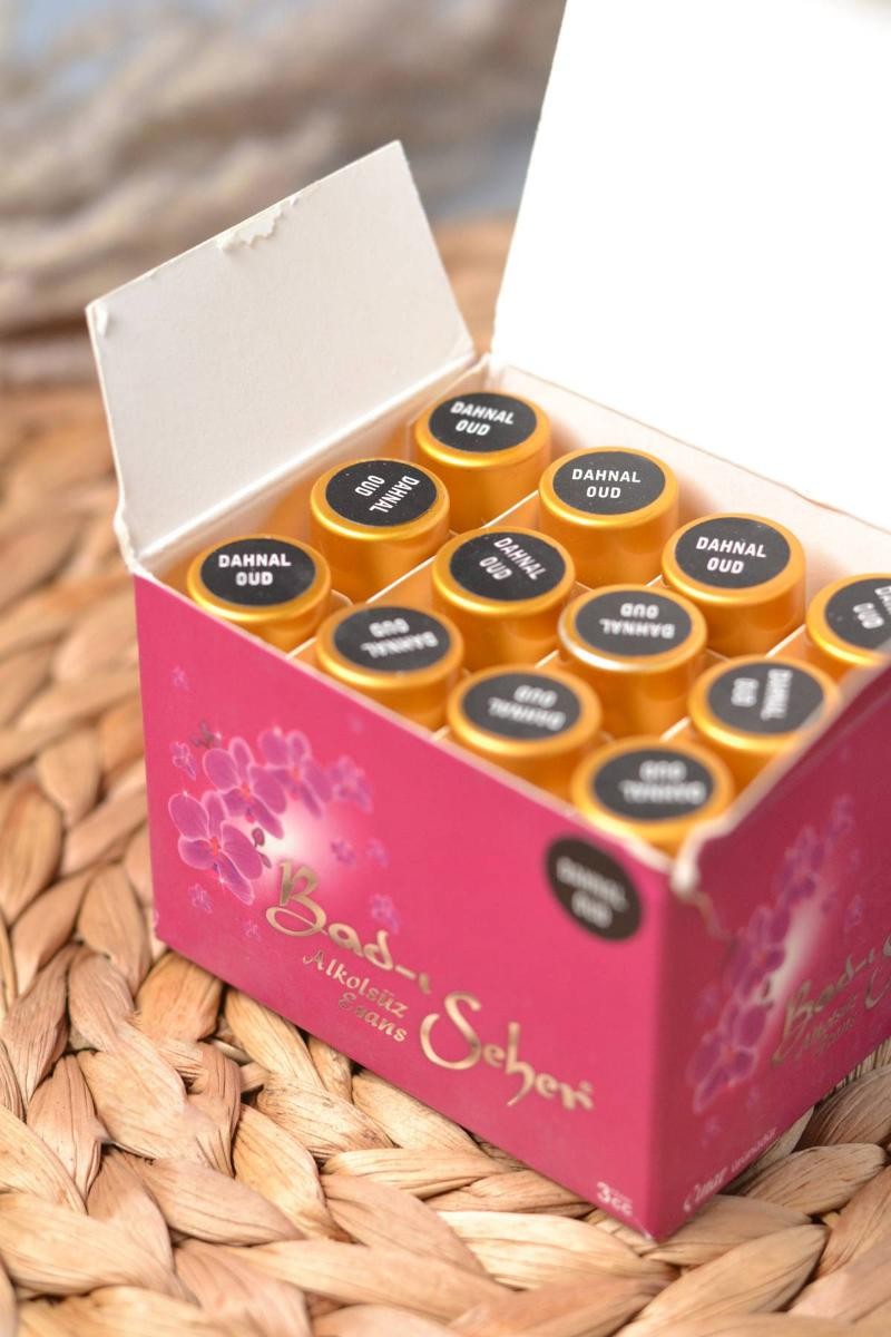 12’li Alkolsüz Fresh Esans Seti – 3 cc’lik Özel Şişelerde (DAHNAL OUD)