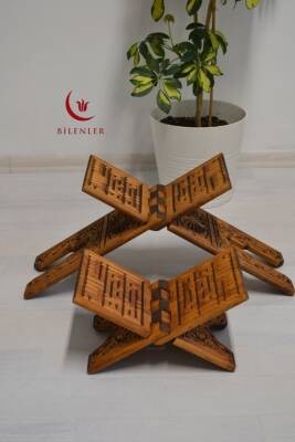 Kur’an-ı Kerim Rahlesi Selçuklu Desenli – Büyük Boy (18X65cm) Oyma İşçilikli