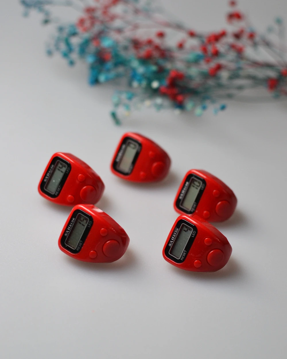 Mini Işıklı Zikirmatik Kırmızı