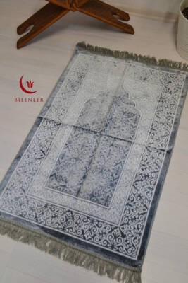 Kadife Seccade - 70x110 cm  - Yumuşak ve Konforlu Gri