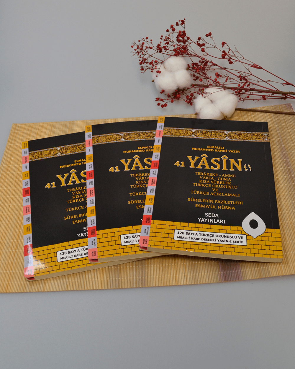 Türkçe Okunuşlu ve Mealli Kabe Desenli Yasin-i Şerif Orta Boy