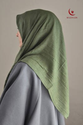 Bambu Kraş Eşarp Yeşil - Dört Mevsim- Yumuşak Dokulu