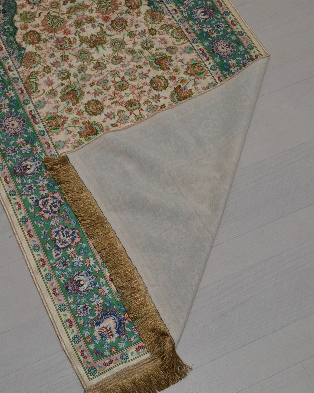 Pratik ve Taşınabilir İpek Dokulu Çantalı Seccade-MT09