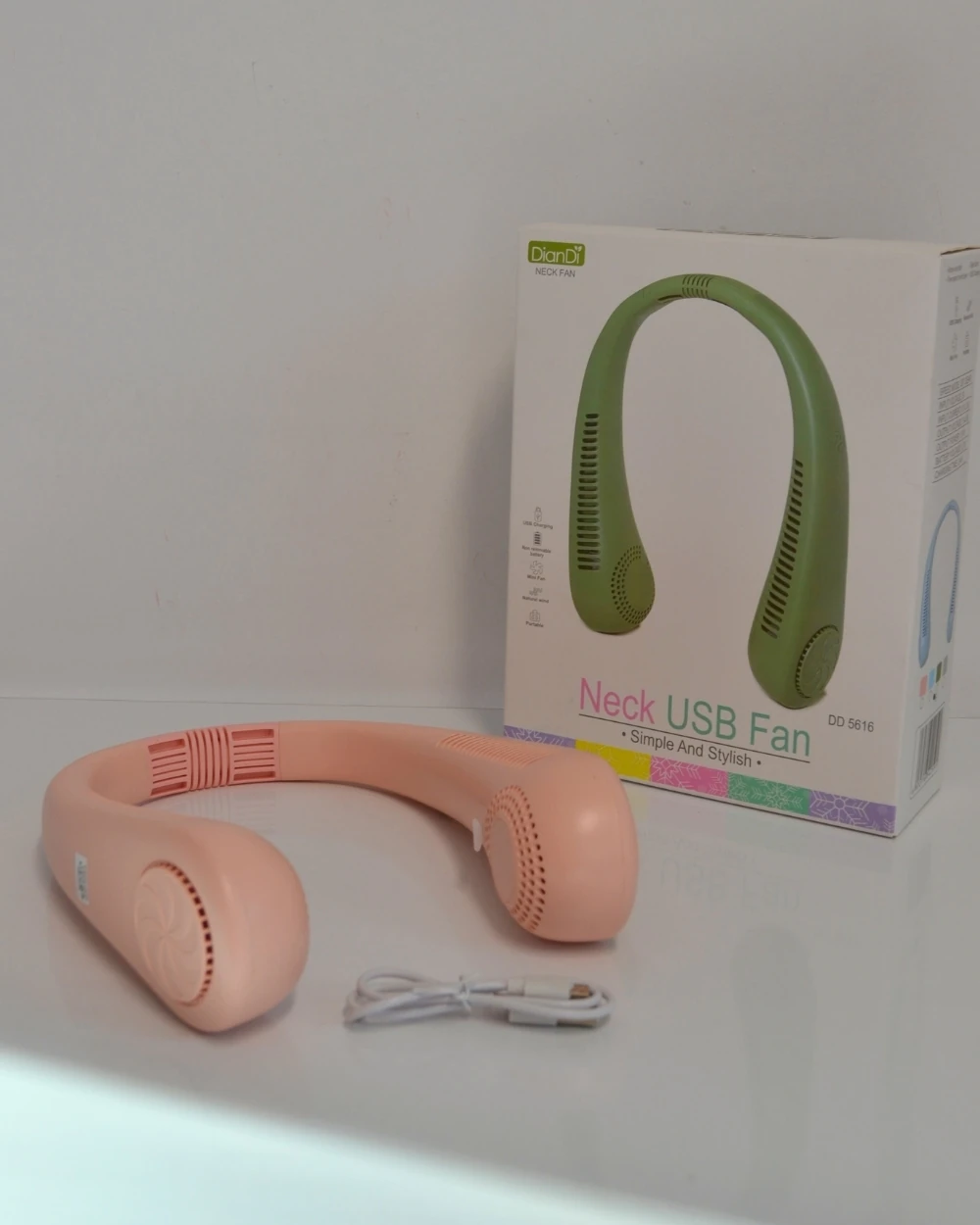 Boyun Fanı Hac ve Umre Uyumlu Taşınabilir Şarjlı – Sessiz, Hafif, 3 Kademeli Serinletici Yaz Fanı