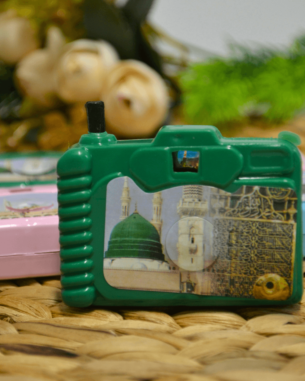 Kâbe ve Umre Fotoğraflı Oyuncak Fotoğraf Makinesi - Çocuklara Hediyelik Nostaljik Oyuncak 5 Adet