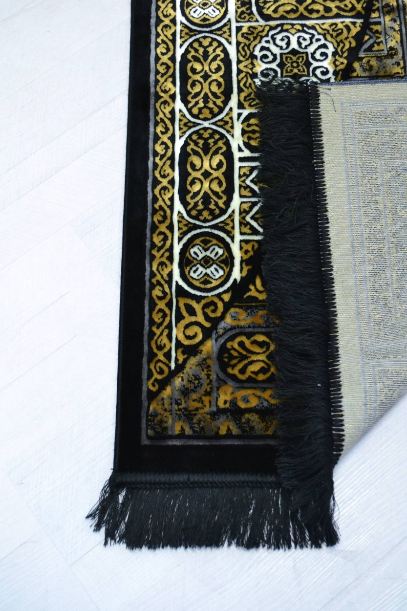 Kabe Kapısı Desenli Lüks Kadife Dokuma Seccade