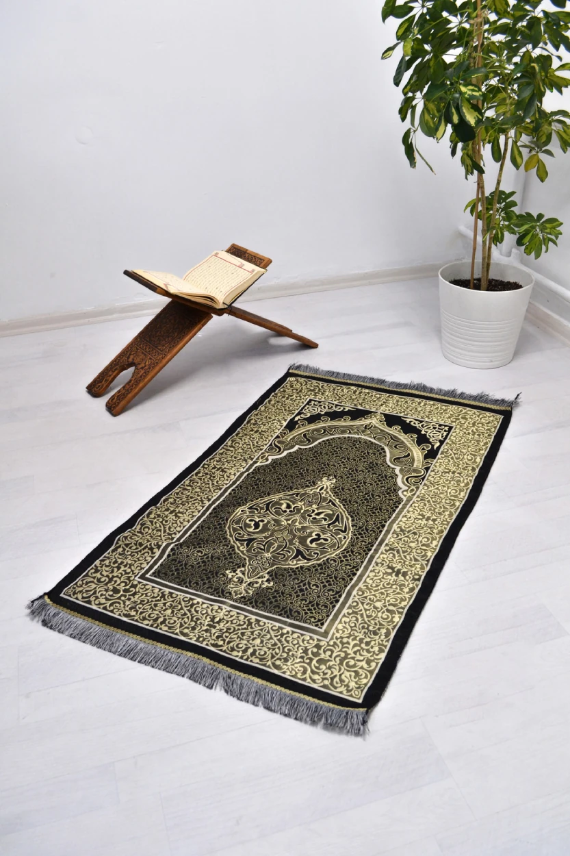 Pamuk Tafta Seccade Siyah