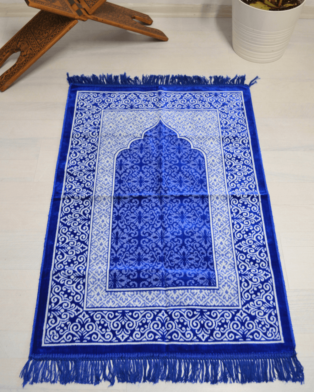 Kadife Seccade - 70x110 cm  - Yumuşak ve Konforlu Lacivert