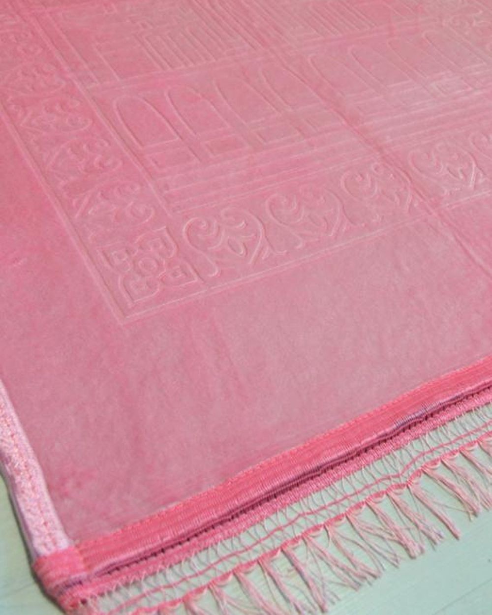 Peluş Seccade Pembe - 80x120 cm - Ekstra Konforlu - Yumuşak ve Geniş Ölçülü