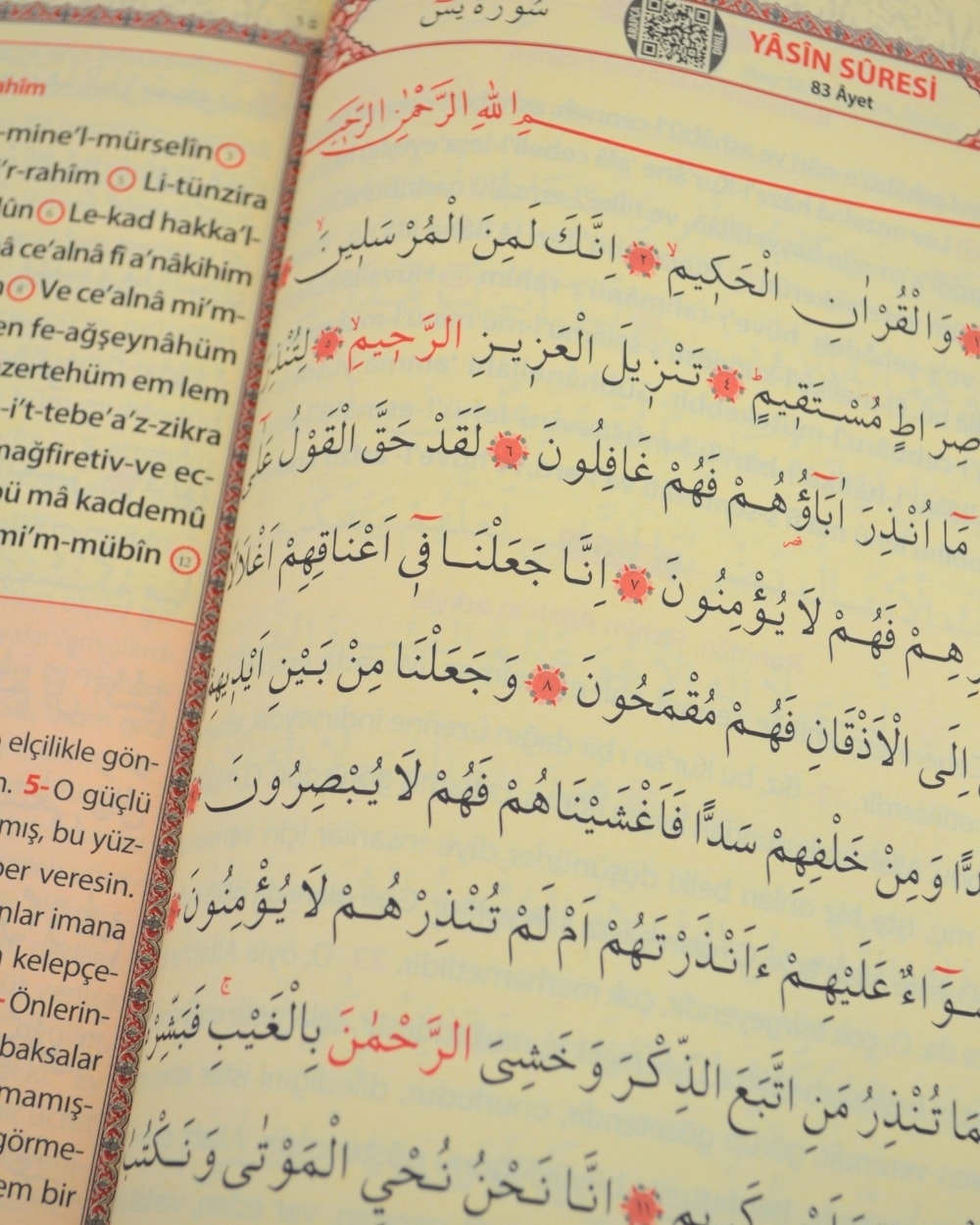 Kişiye Özel İsim Baskılı Ciltli Yasin Kitabı Orta Boy 128 Sayfa 40 Adet- Kutulu Tesbihli