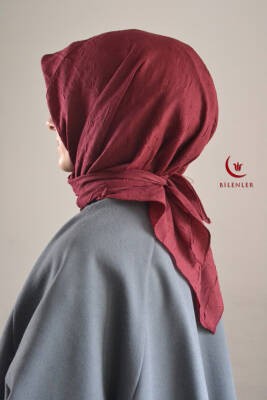 Bambu Kraş Eşarp Bordo - Dört Mevsim- Yumuşak Dokulu