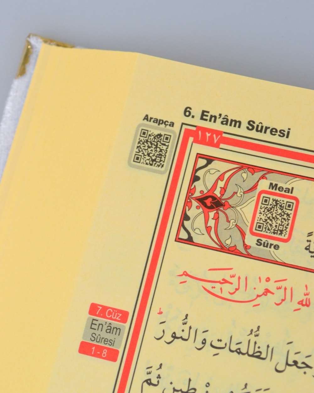 Pleksi Süslemeli Yasinli Kuran-ı Kerim Seti Beyaz