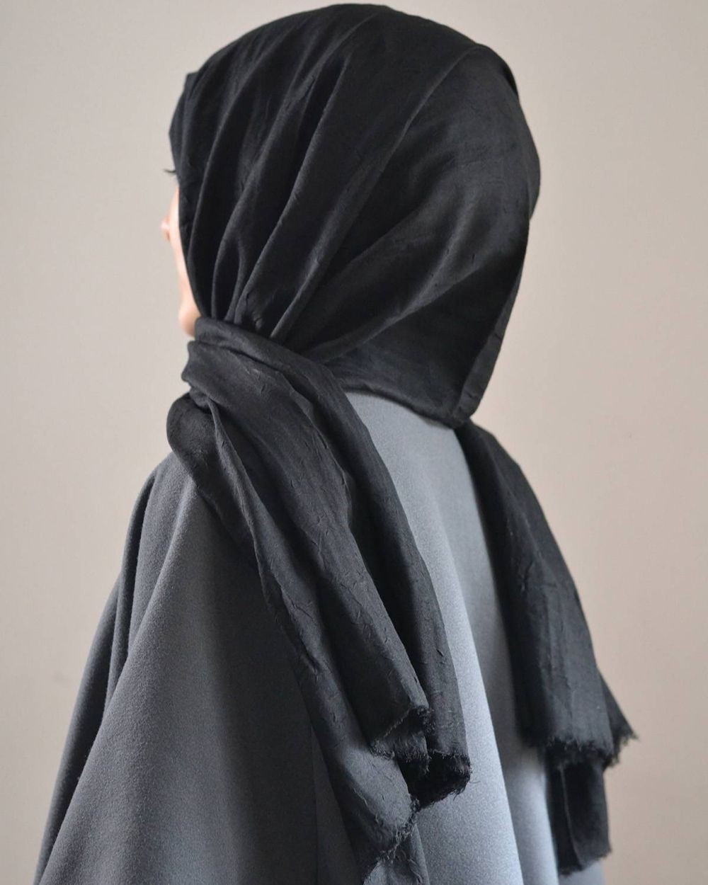 Bambu Kraş Şal Siyah