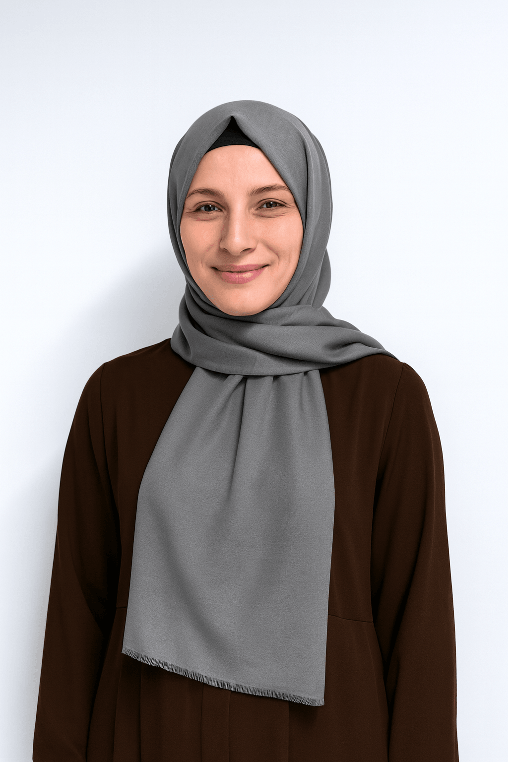 Pamuklu (Cotton) Şal - Gri