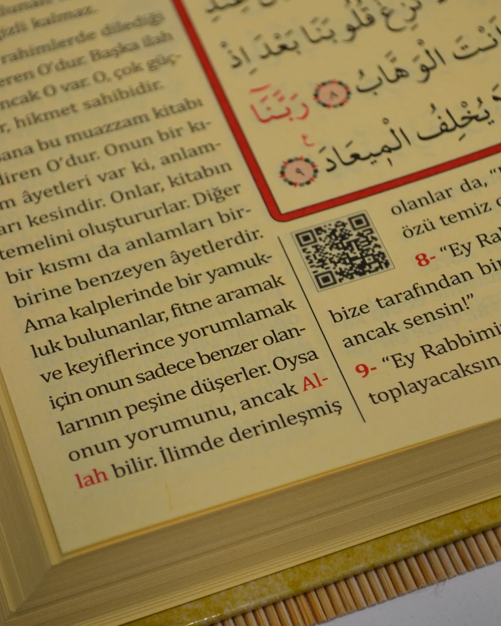 Bilgisayar Hatlı Kur’an-ı Kerim ve Yüce Meali Cami Boy