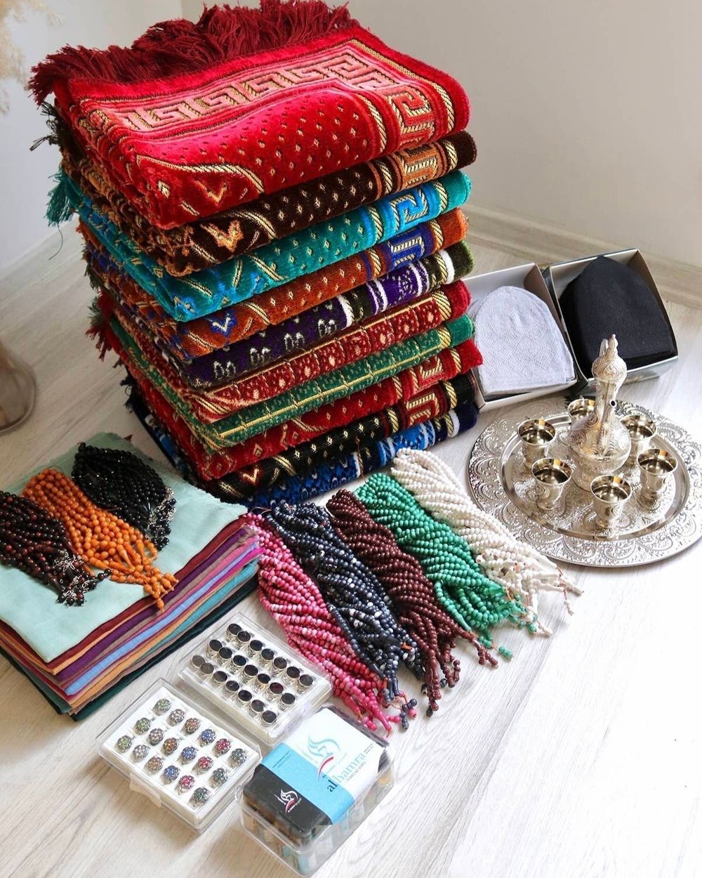 Hac ve Umre Hediyelik Seti 20 Kişilik Kadife Model-2