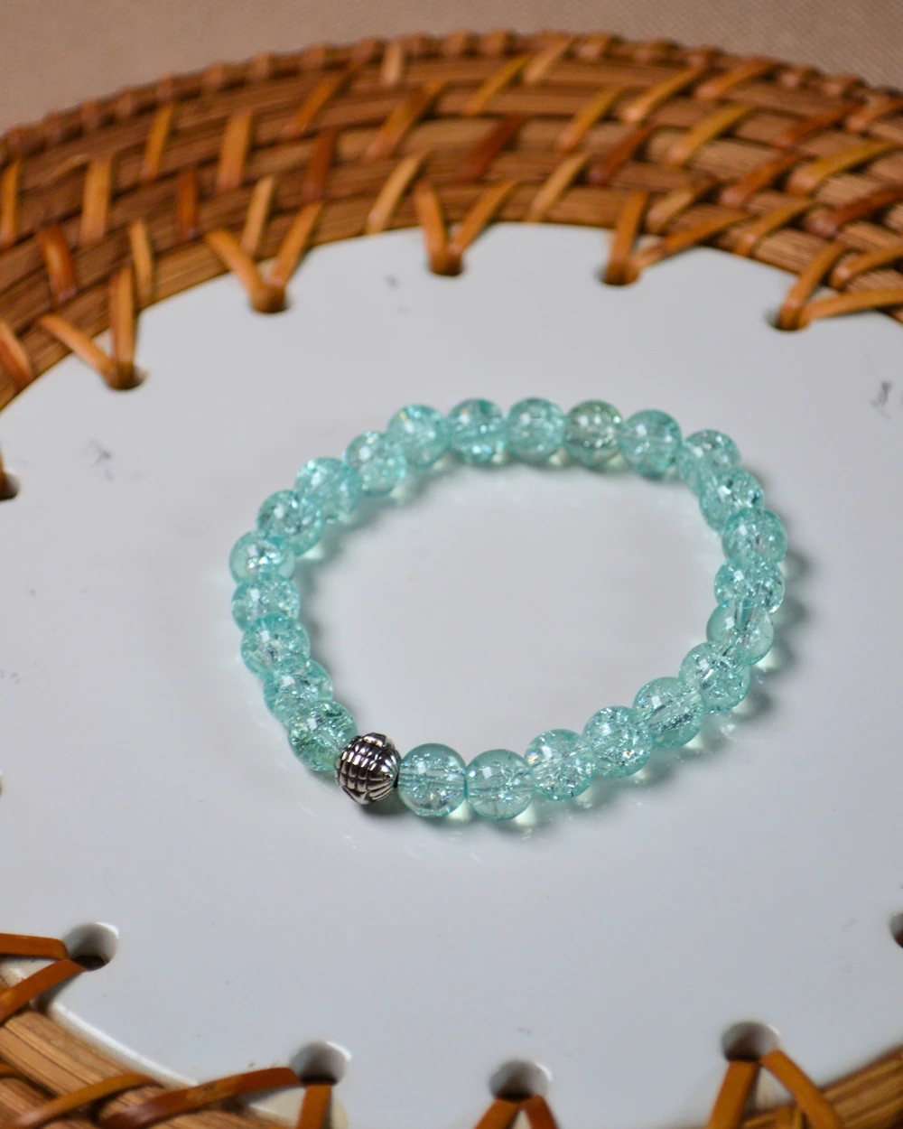 Bileklik Canlı Renkli Cam Boncuk Mavi 3 Adet – Her Bileğe Uyumlu; Şık ve Zarif Aksesuar