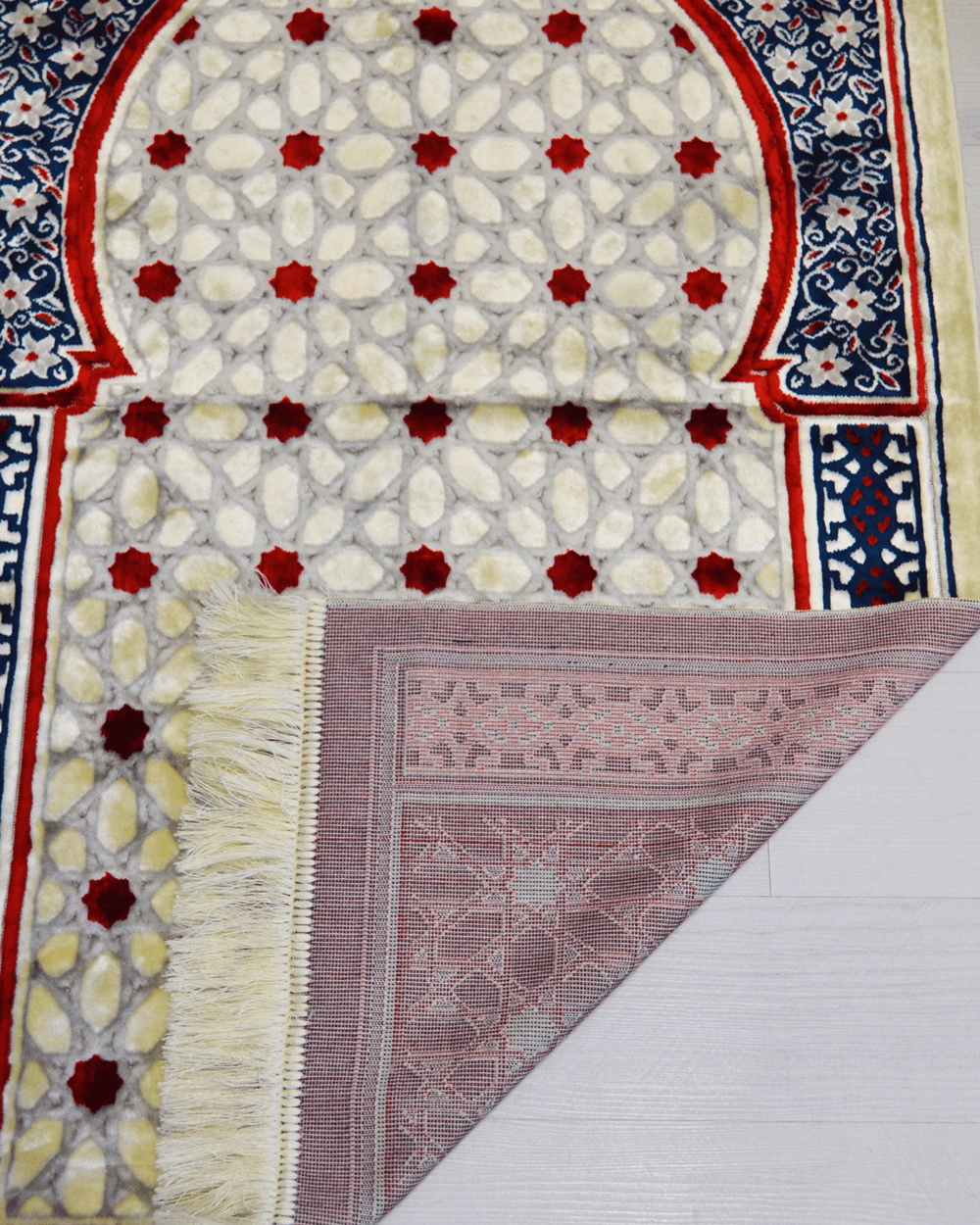 Lüks Kadife Seccade - 70x110 cm - Kalın Yumuşak Doku- Lacivert