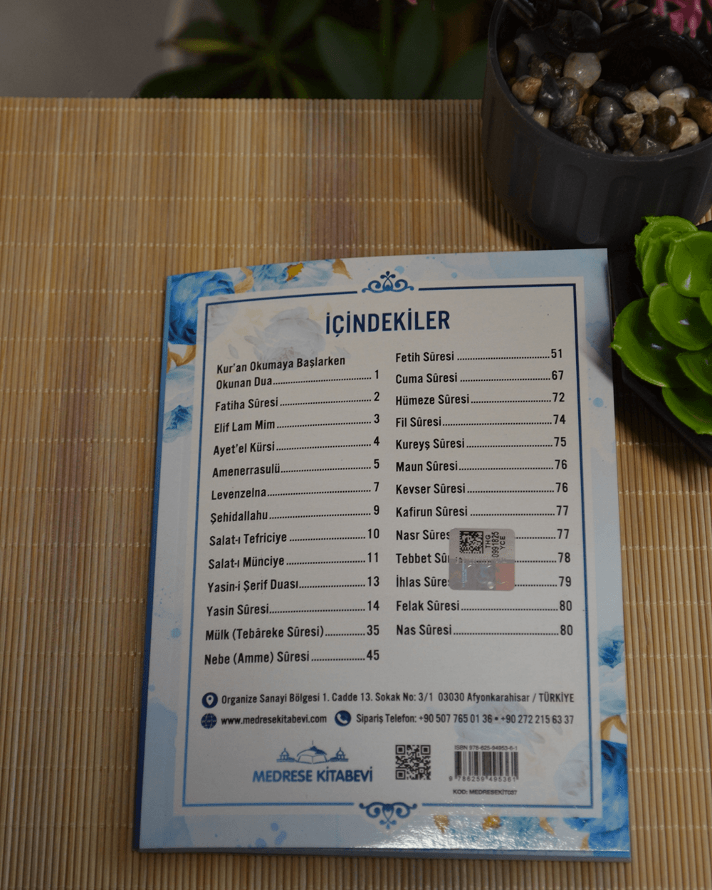 Mevlit Hediyeliği 41 Yasin Bilgisayar Hatlı Türkçe Okunuş Mealli ve Sesli 5 Adet Mavi
