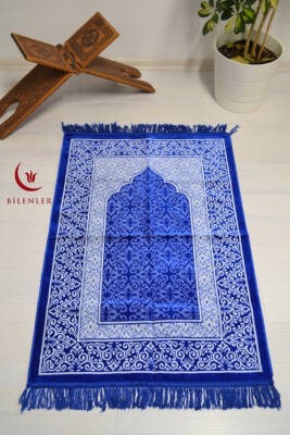 Kadife Seccade - 70x110 cm  - Yumuşak ve Konforlu Lacivert