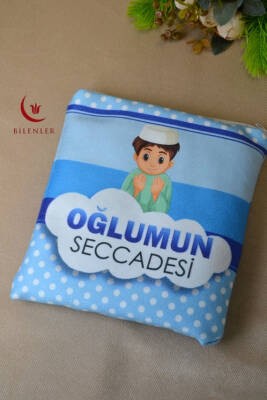 Oğlumun Seccadesi – Çantalı Erkek Çocuk Seccadesi (Mavi)