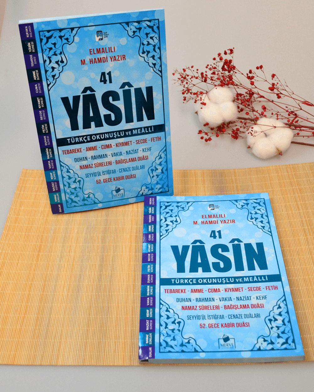 Çok Kolay Okunan Bilgisayar Hatlı 41 Yasin Dua Kitabı Orta Boy Mavi