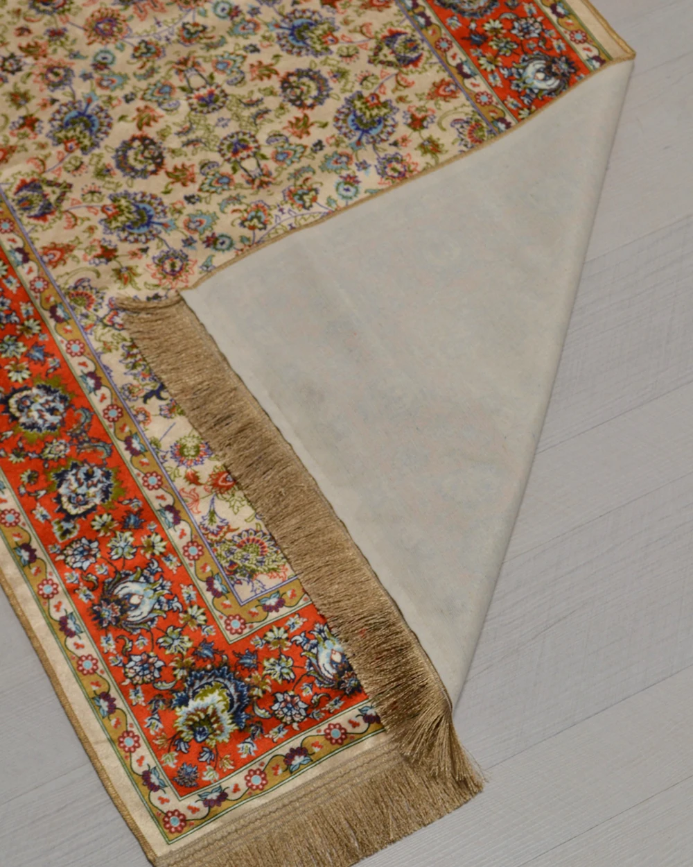 Pratik ve Taşınabilir İpek Dokulu Çantalı Seccade-P1001