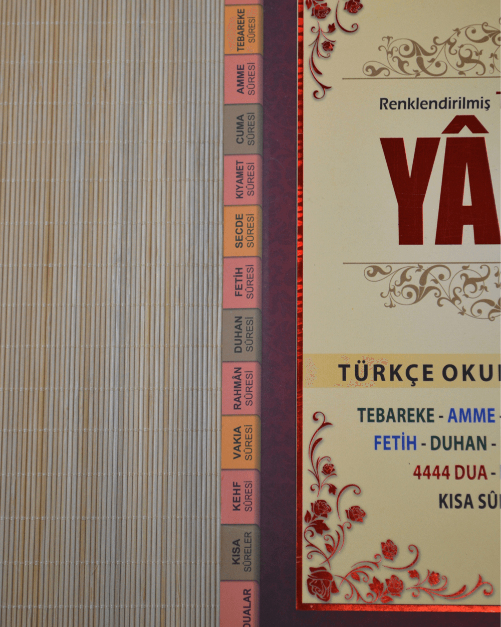 Renklendirilmiş Tecvid Kuralları ile Yasin Dua Kitabı Rahle Boy