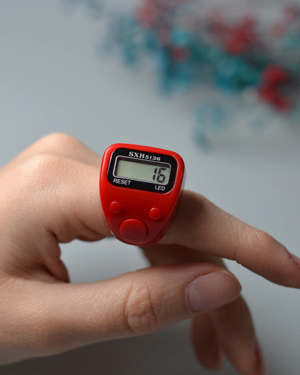 Mini Işıklı Zikirmatik Kırmızı