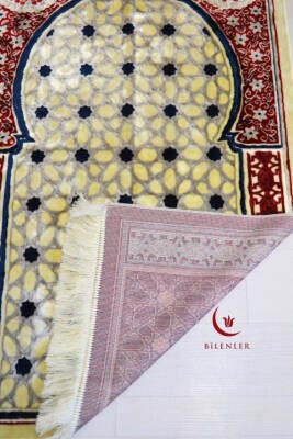 Lüks Kadife Seccade - 70x110 cm - Kalın Yumuşak Doku- Kırmızı