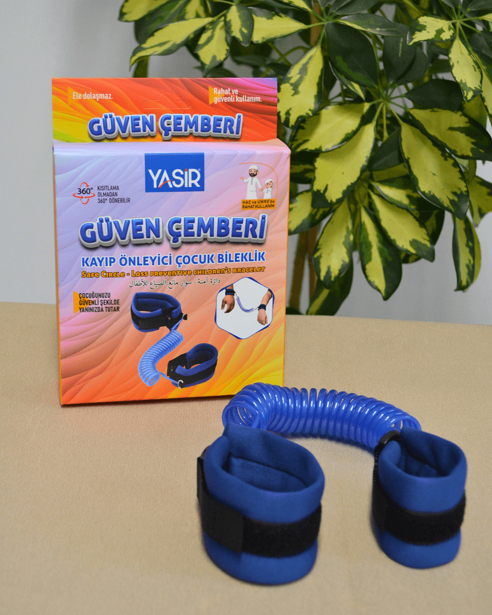 Hac Umre Kayıp Önleyici Güven Çemberi  Gri - Çocuk Güvenlik Bilekliği