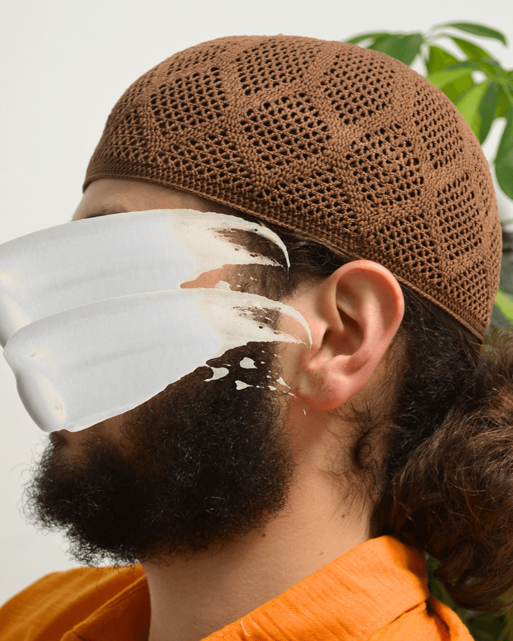 Erkek Örme Takke Kahverengi | Hac ve Umre İçin İdeal Nefes Alabilir Standart Beden Takke